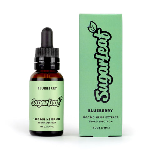 1000 mg broad spectrum cbd tincture blueberry
