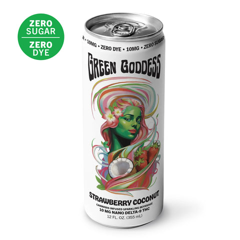 10 MG Nano Delta-9 THC Zero Sugar Beverage Strawberry Coconut