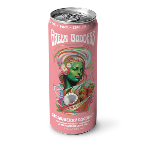20 MG Nano Delta-9 THC Beverage Zero Sugar Strawberry Coconut