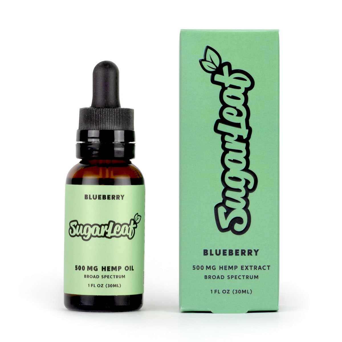 500 MG Broad Spectrum CBD Hemp Oil Tincture  Sugarleaf