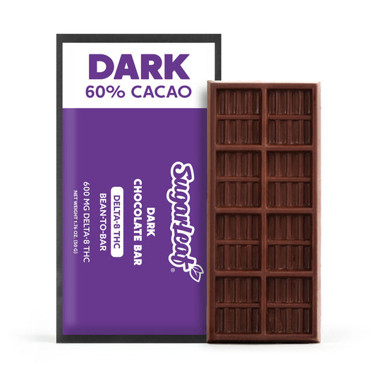 600 MG Delta-8 THC Chocolate Bar | Dark Chocolate