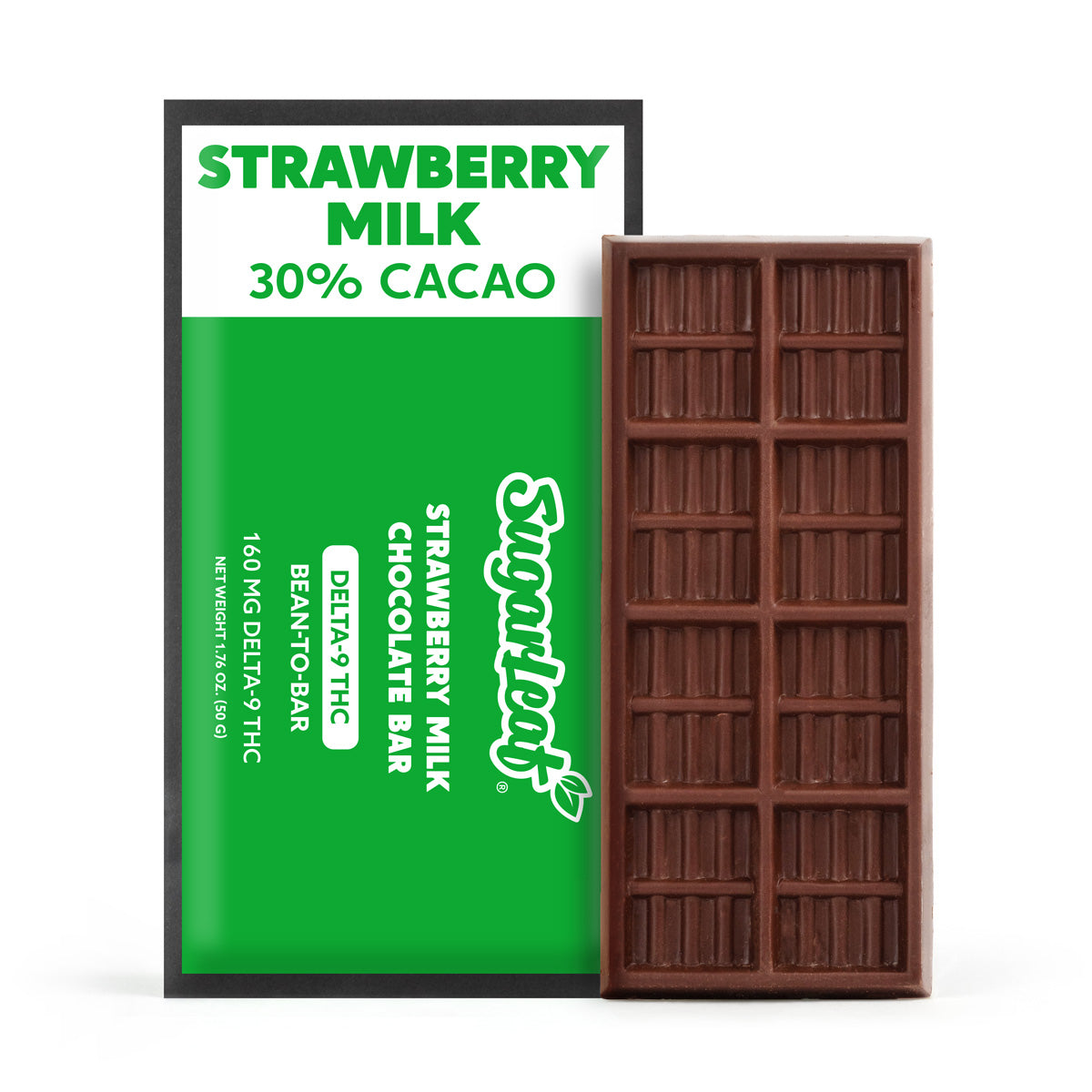 delta-9 thc chocolate bar strawberry milk