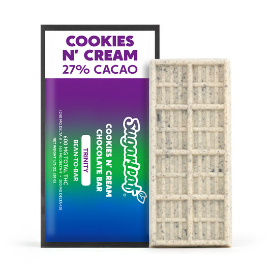 600mg Trinity Chocolate Bar | Cookies 'N' Cream