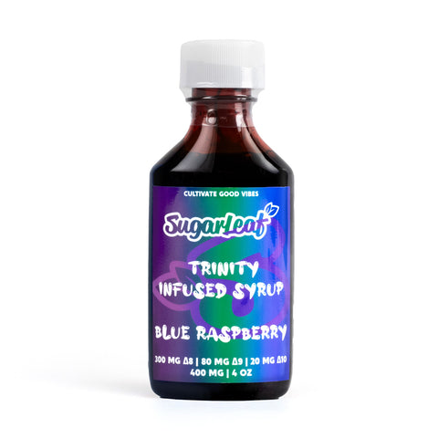 d8 d9 d10 thc infused syrup blue raspberry flavor