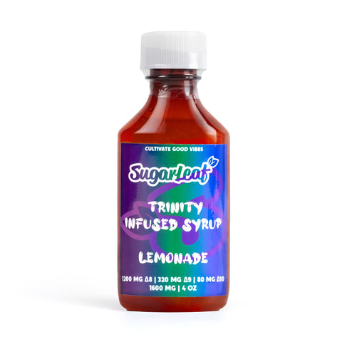 d8 thc d9 thc d10 thc trinity blend infused syrup lemonade flavor 